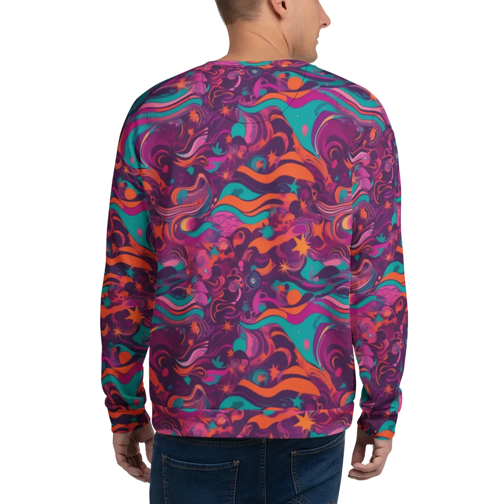 Ember And Turquoise on Sweatshirt — Back