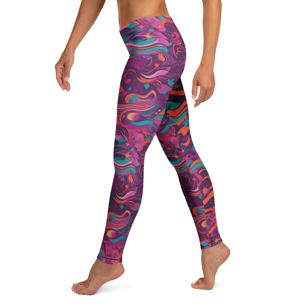 Ember And Turquoise on Leggings — Left