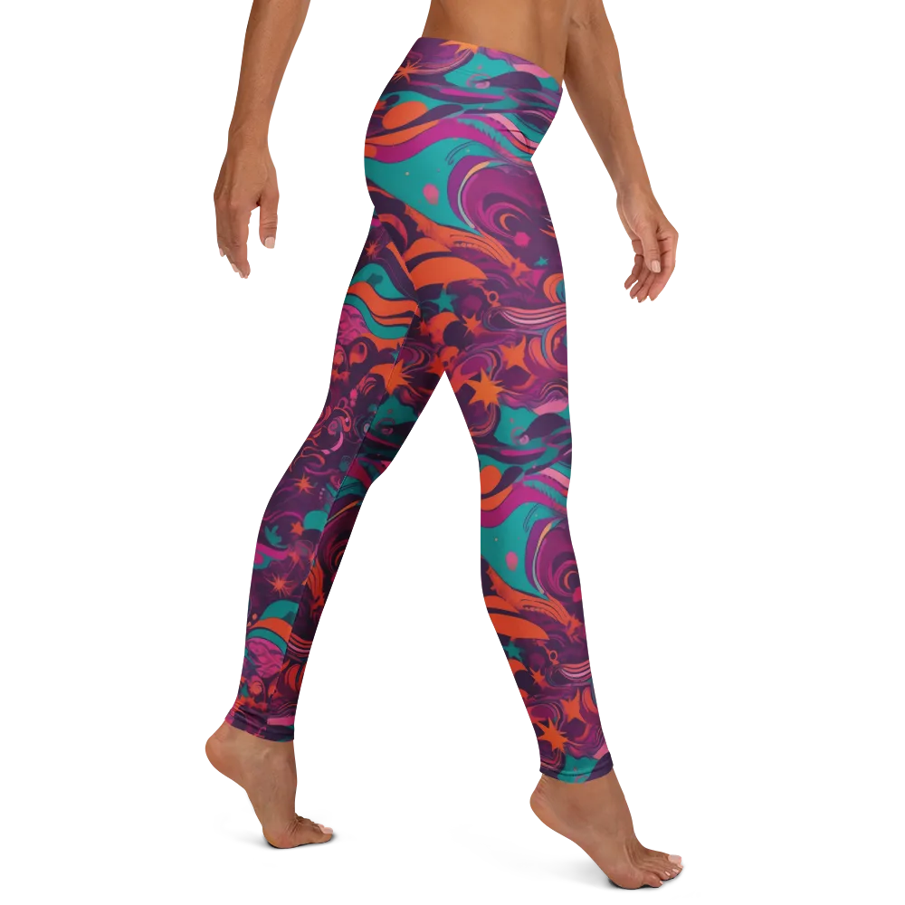 Ember And Turquoise on Leggings — Right