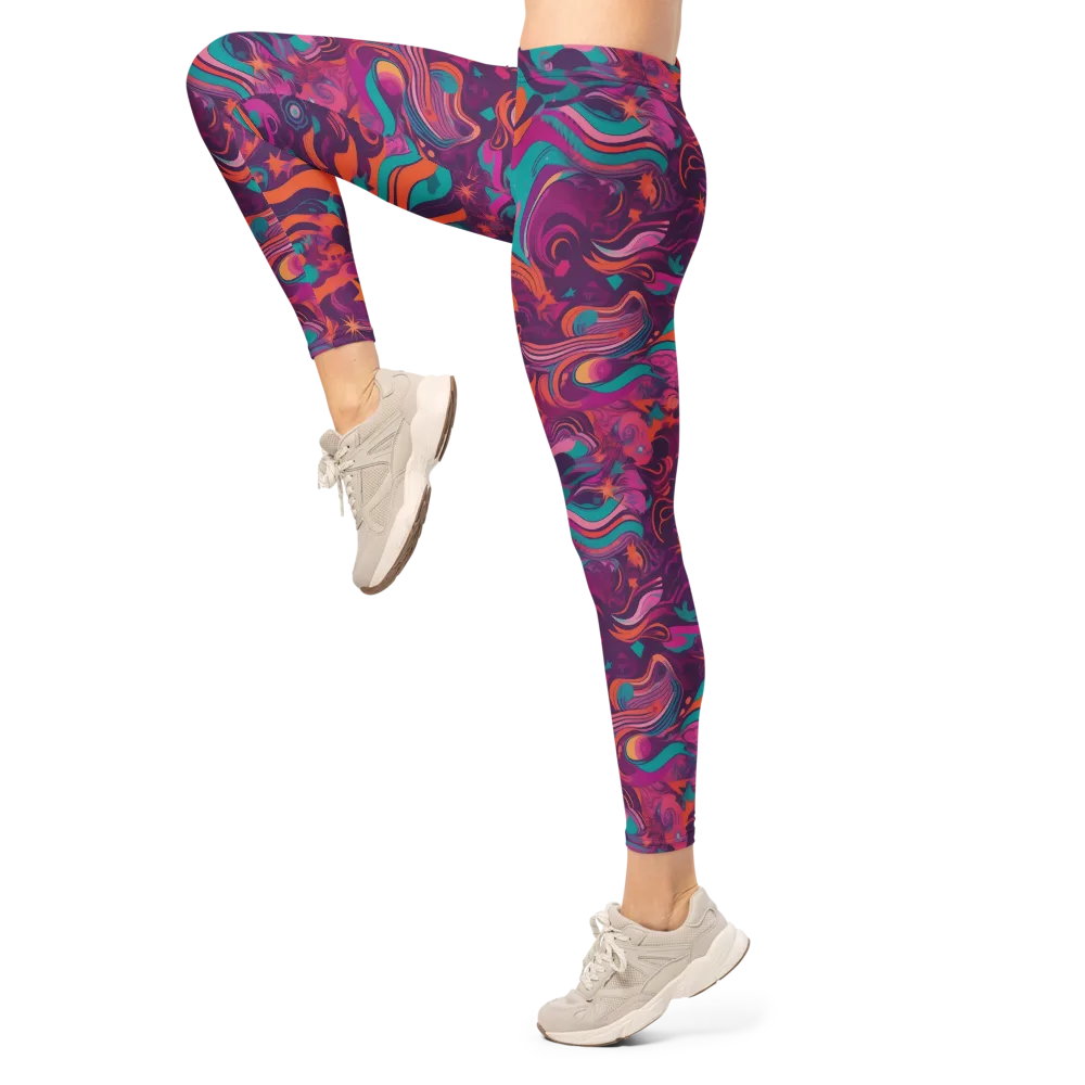 Ember And Turquoise on Leggings — Left