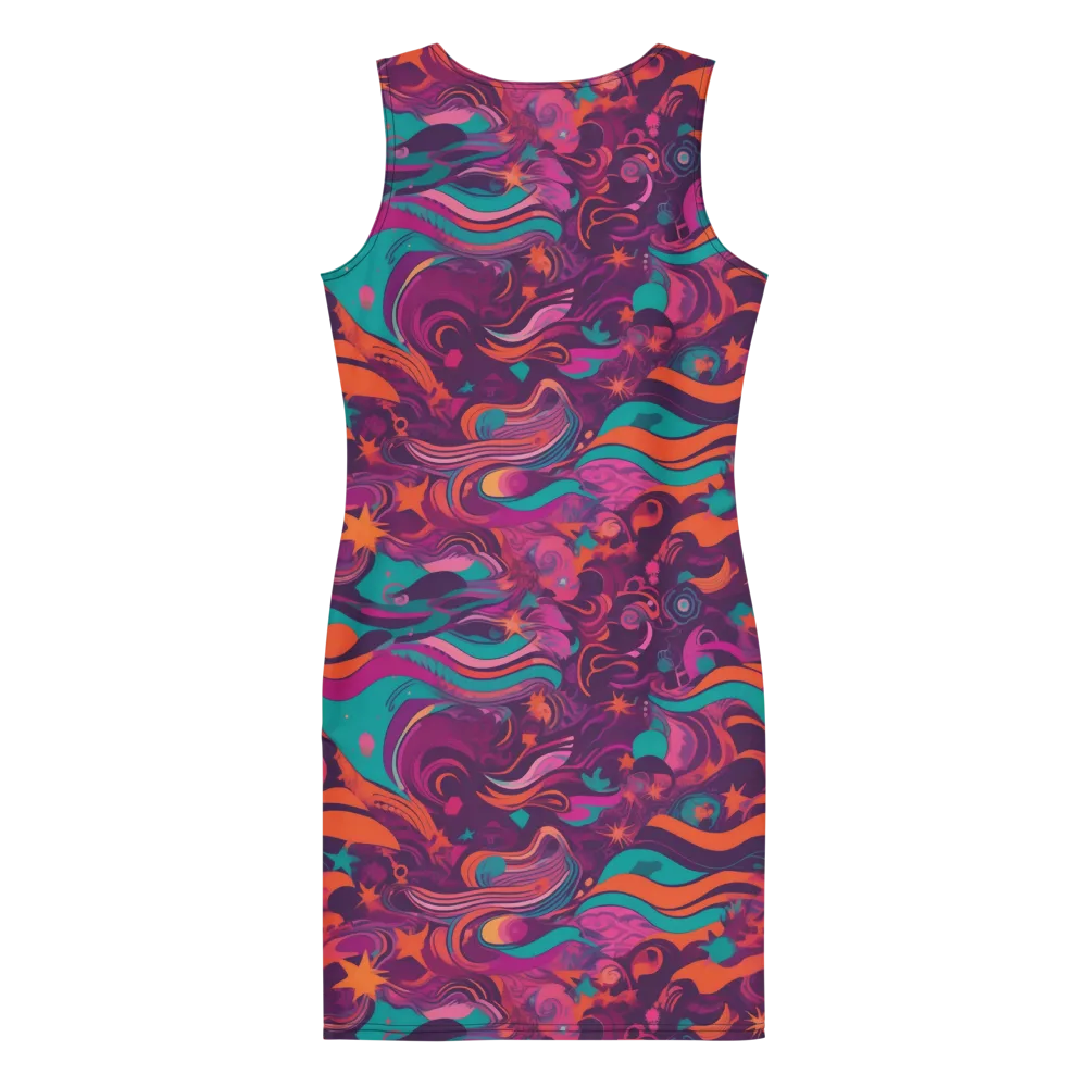 Ember And Turquoise on Bodycon Dress — Back