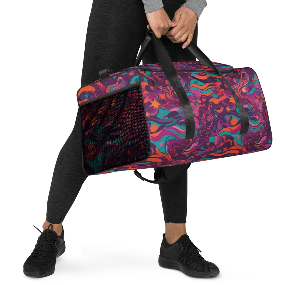 Ember And Turquoise on Duffle Bag — Right Front