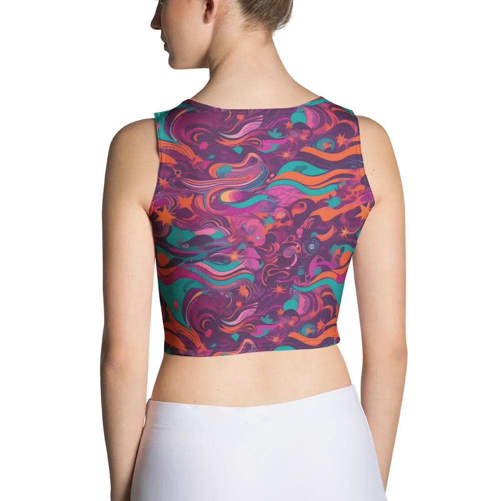 Ember And Turquoise on Crop Top — Back