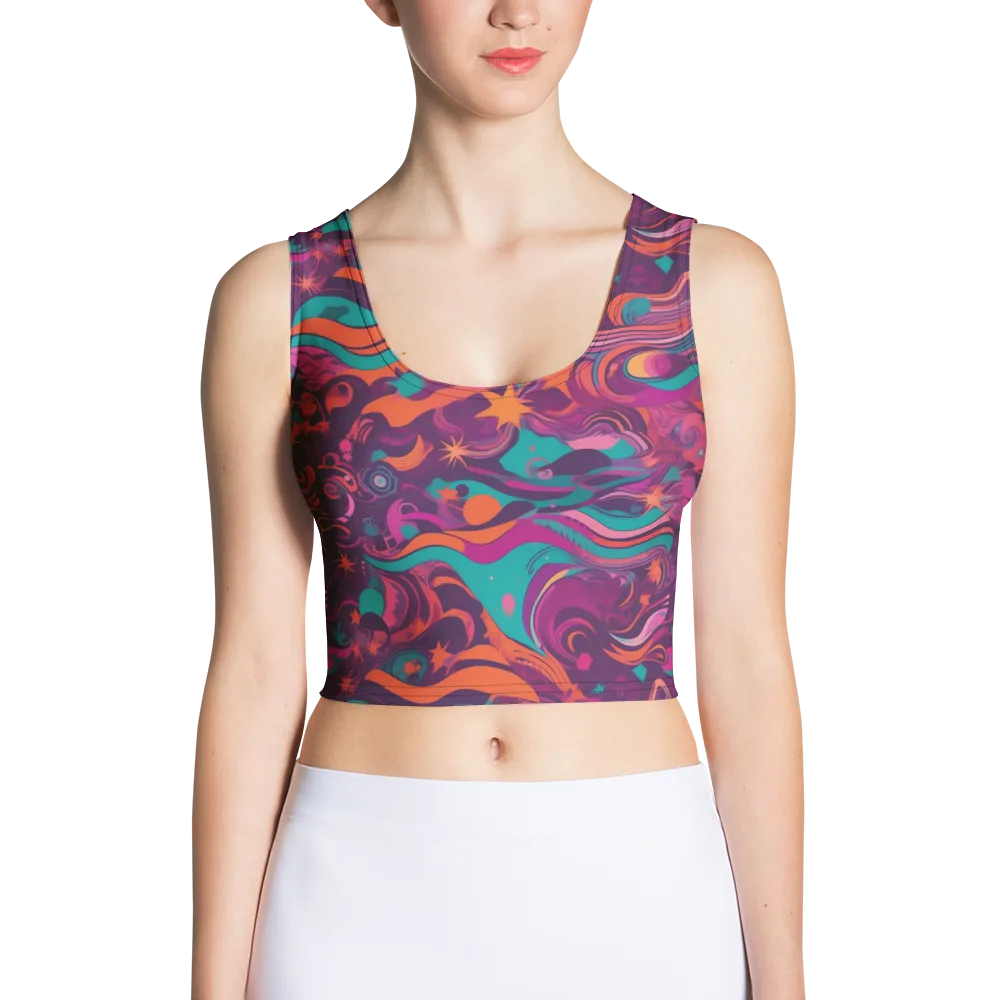 Ember And Turquoise on Crop Top — Front