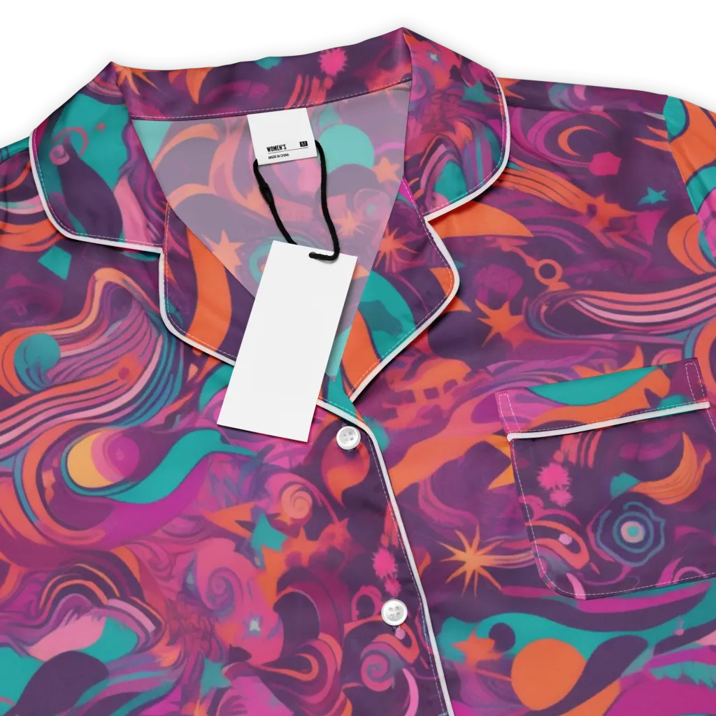 Ember And Turquoise on Women's Short Sleeve Pajama Top — Product details
