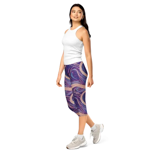 Moonlit Filament on a Capri Leggings