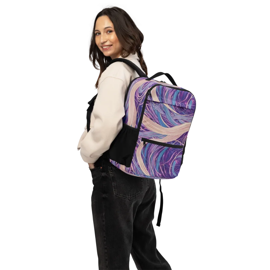 Moonlit Filament on Utility Backpack — Back