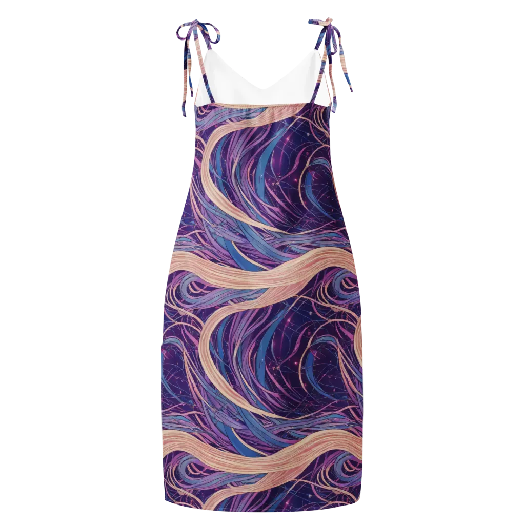 Moonlit Filament on Slip Dress — Back