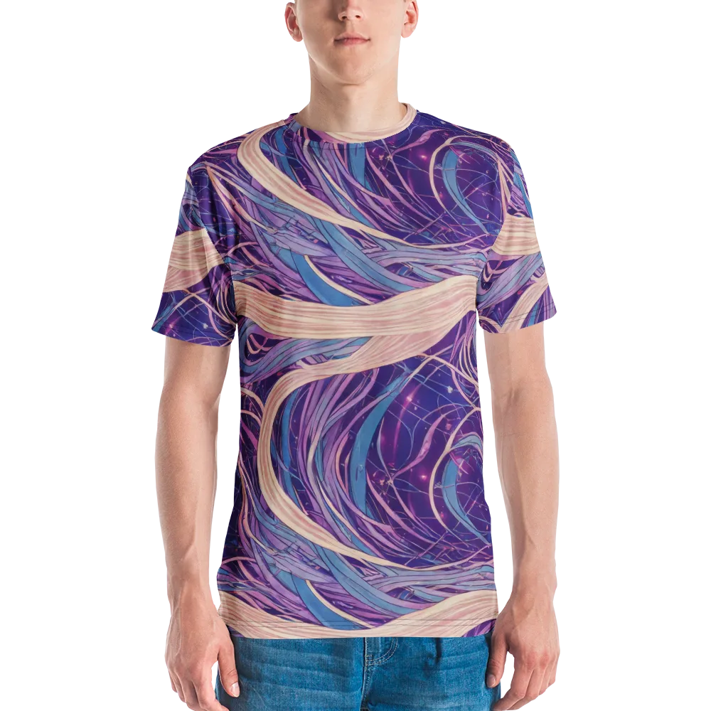 Moonlit Filament on Men's Crew Neck T-Shirt — Front