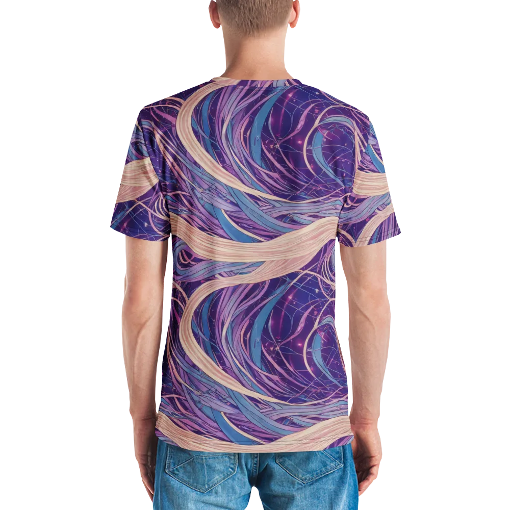 Moonlit Filament on Men's Crew Neck T-Shirt — Back