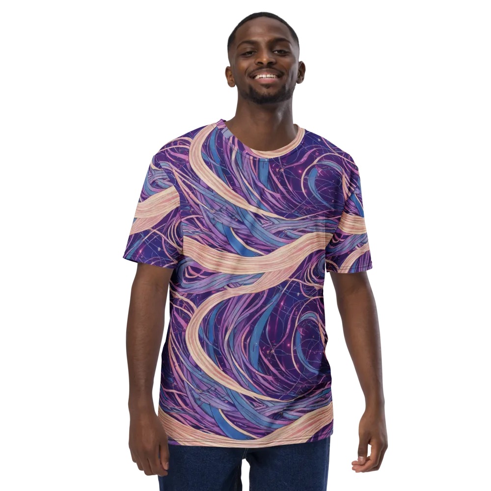 Moonlit Filament on Men's Crew Neck T-Shirt — Front