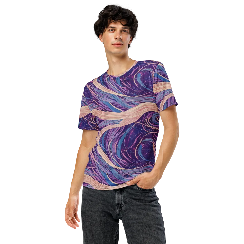 Moonlit Filament on Men's Crew Neck T-Shirt — Front