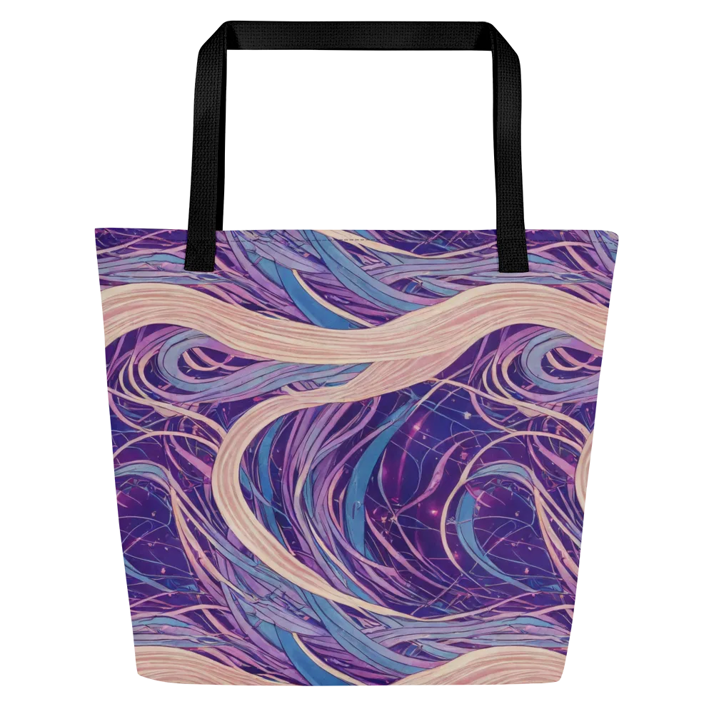 Moonlit Filament on Large Tote Bag W/ Pocket — Front