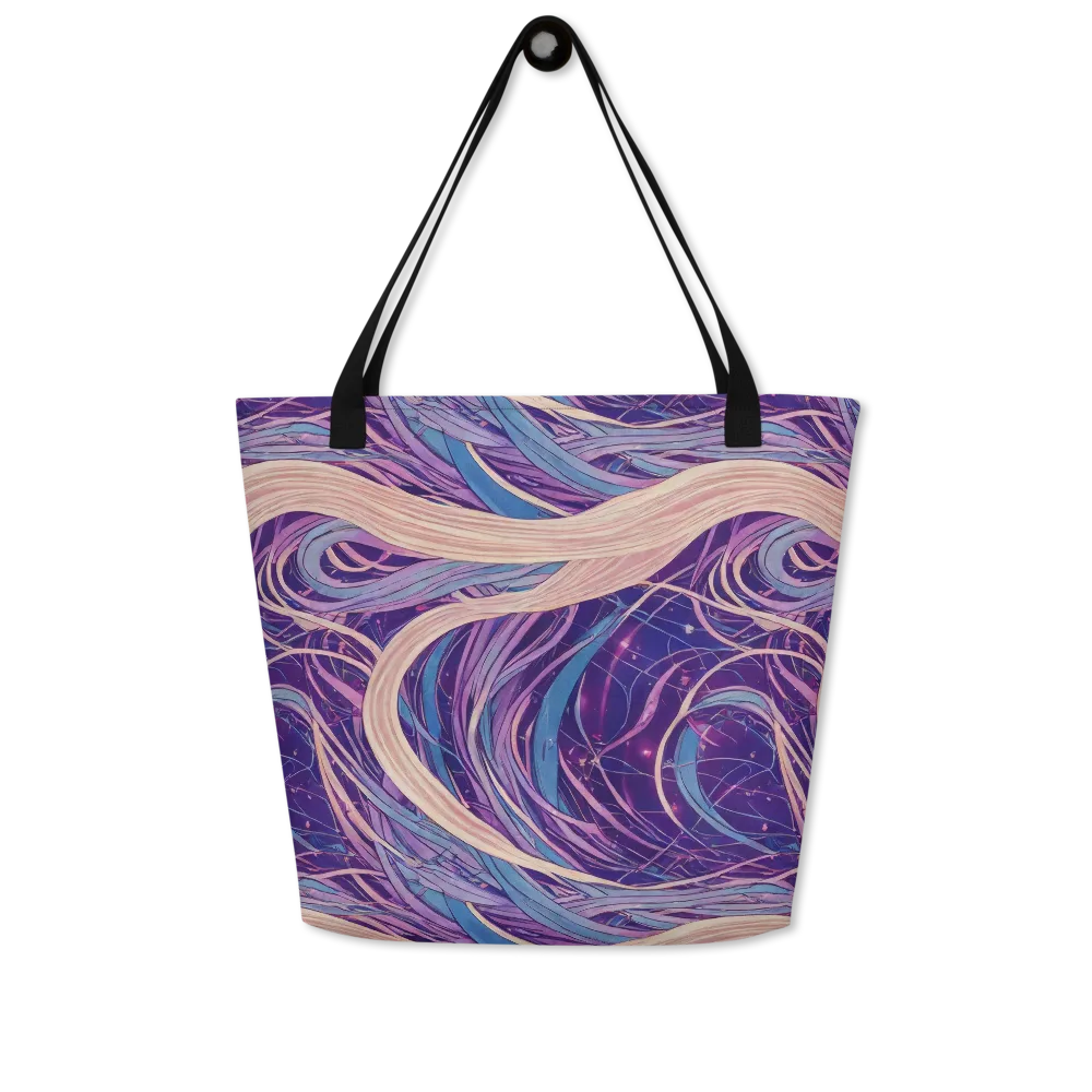 Moonlit Filament on Large Tote Bag W/ Pocket — Front
