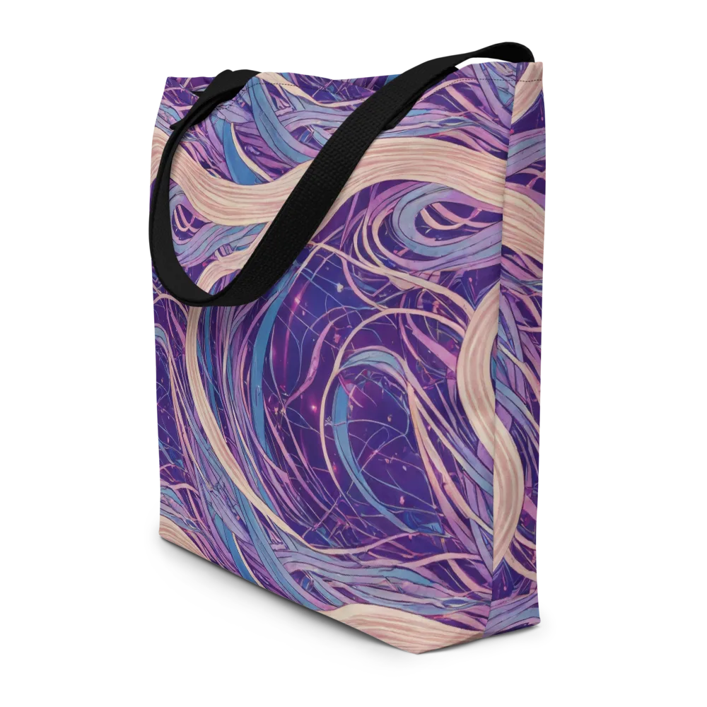 Moonlit Filament on Large Tote Bag W/ Pocket — Front