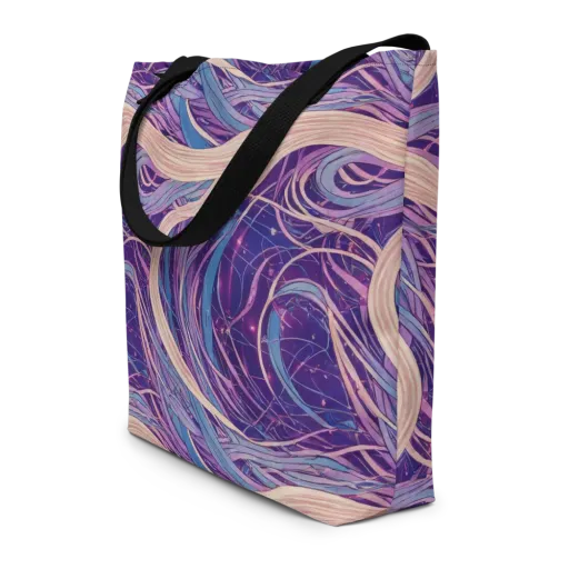 Moonlit Filament on a Large Tote Bag W/ Pocket