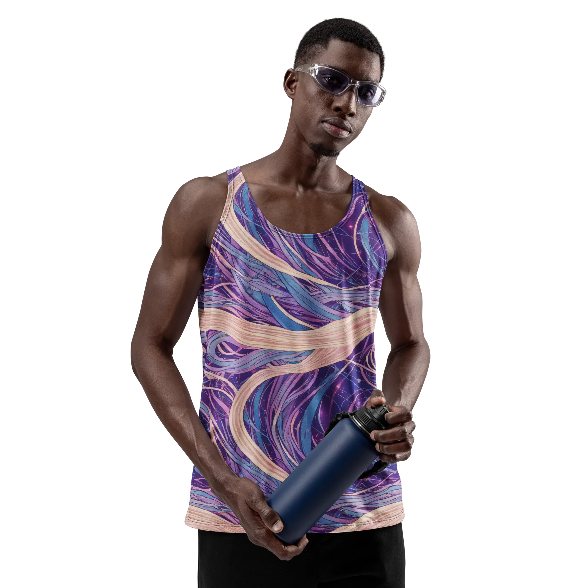 Moonlit Filament on Men's Tank Top — Front