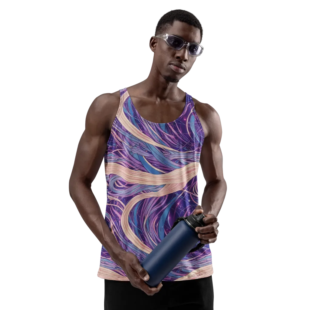 Moonlit Filament on Men's Tank Top — Front