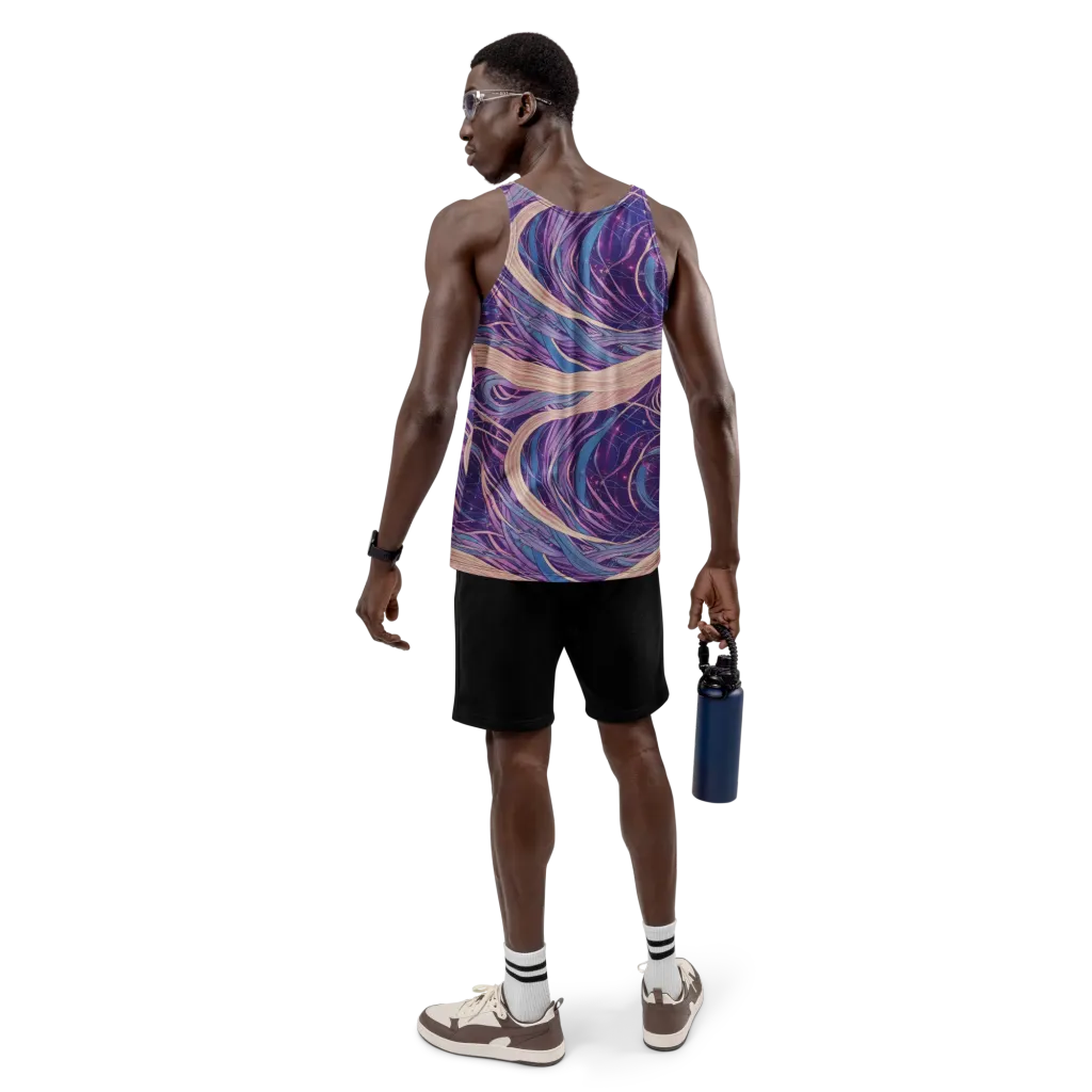 Moonlit Filament on Men's Tank Top — Back