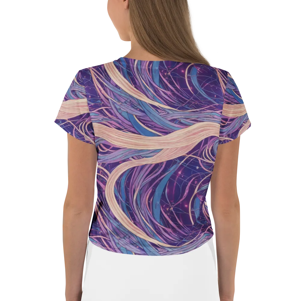 Moonlit Filament on Crop Tee — Back