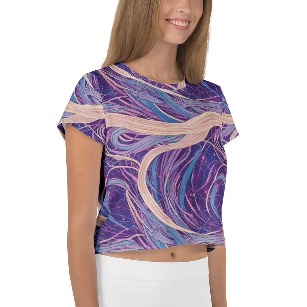 Moonlit Filament on Crop Tee — Right