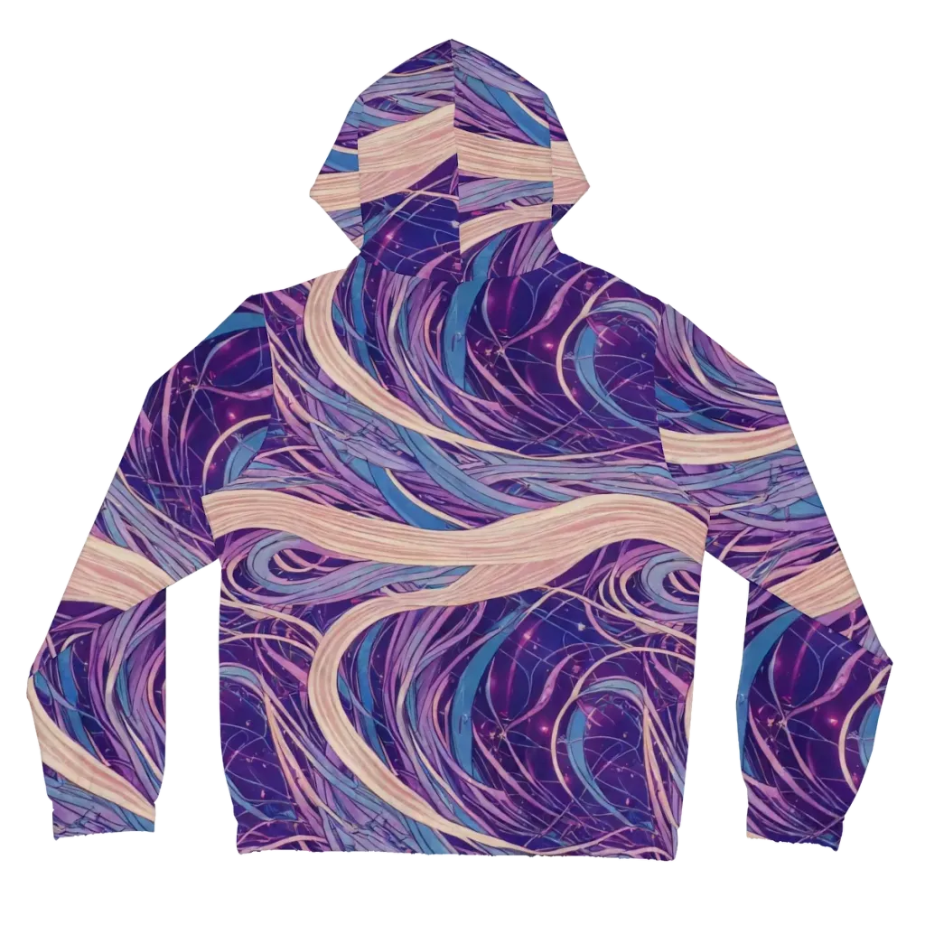 Moonlit Filament on Women's Full-Zip Hoodie — Back