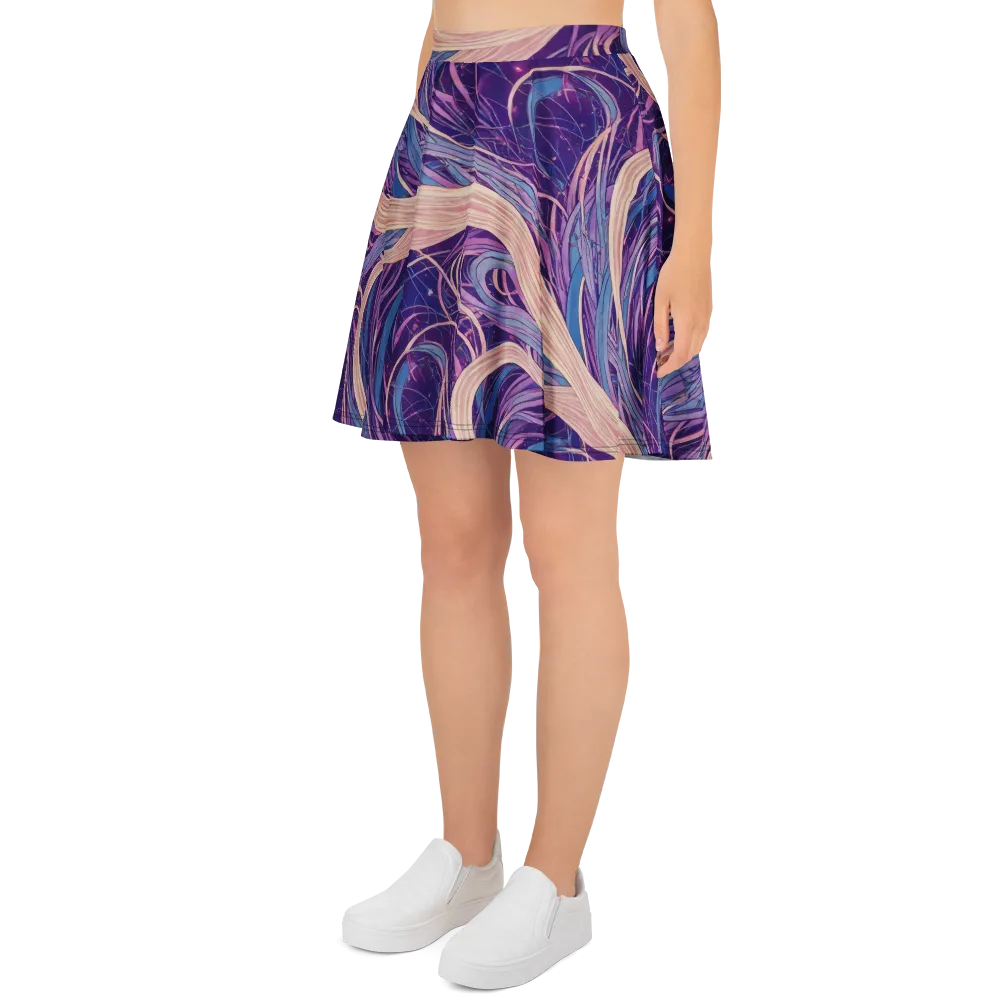 Moonlit Filament on Skater Skirt — Left