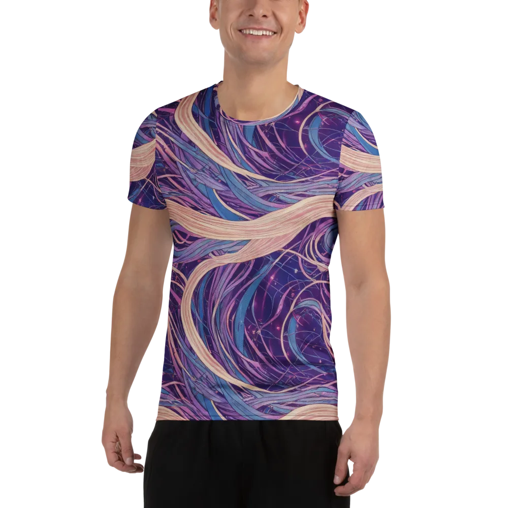 Moonlit Filament on Men's Athletic T-Shirt — Front