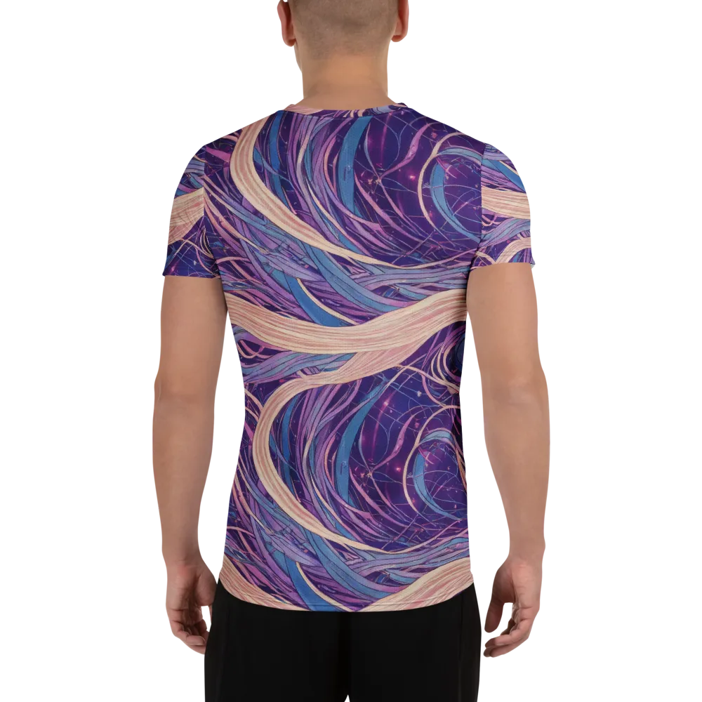Moonlit Filament on Men's Athletic T-Shirt — Back
