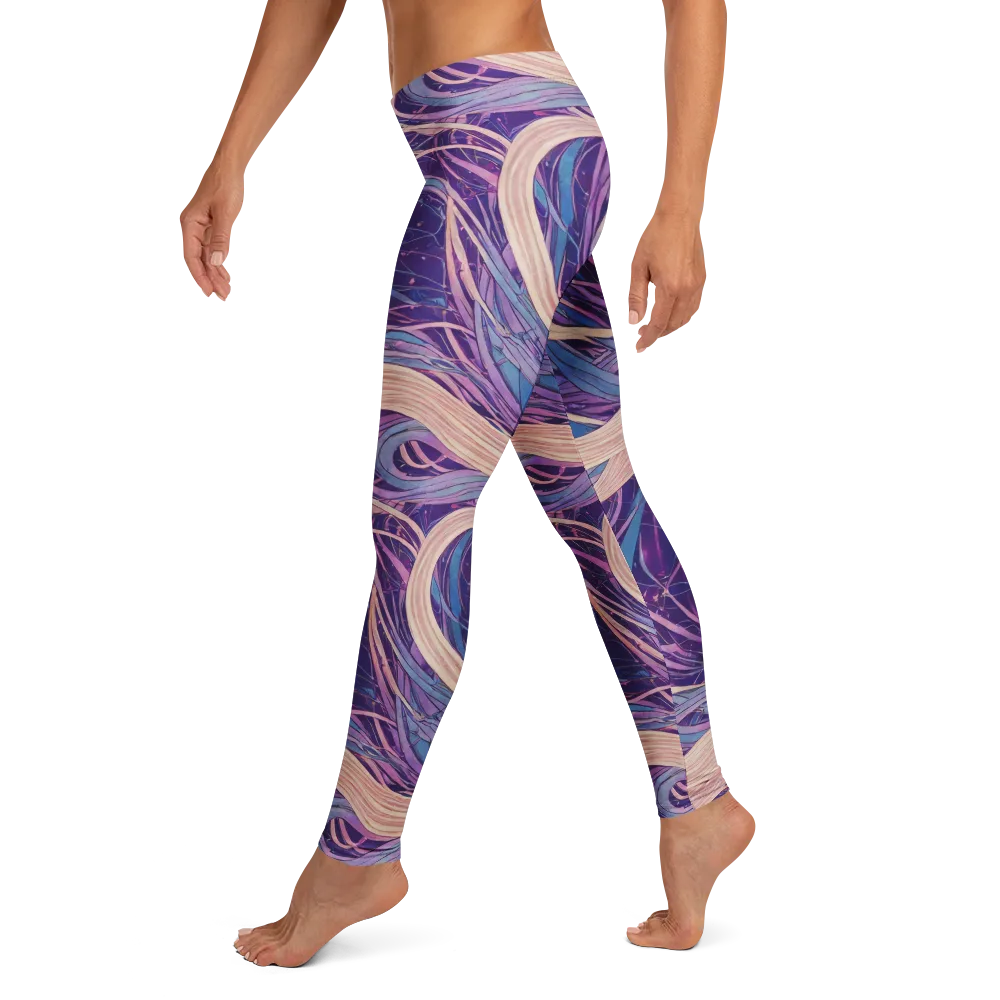 Moonlit Filament on Leggings — Left