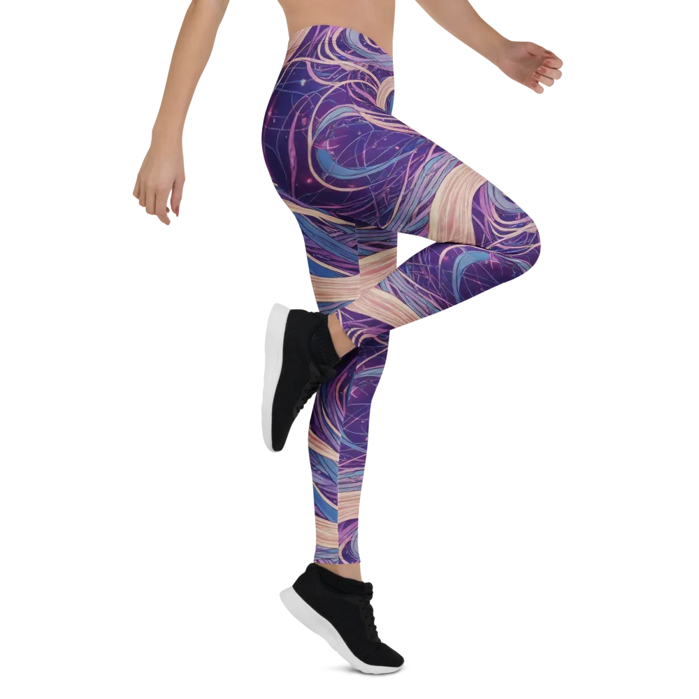 Moonlit Filament on Leggings — Right
