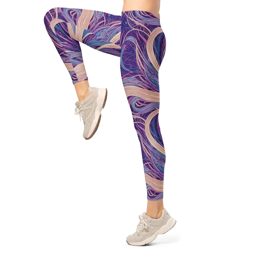 Moonlit Filament on Leggings — Left