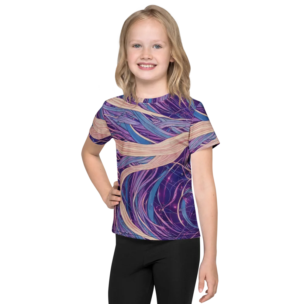 Moonlit Filament on Kids Crew Neck T-Shirt — Front