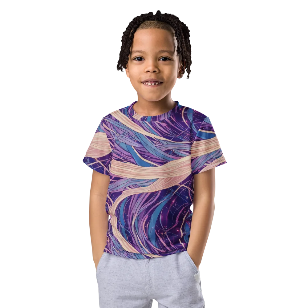 Moonlit Filament on Kids Crew Neck T-Shirt — Front