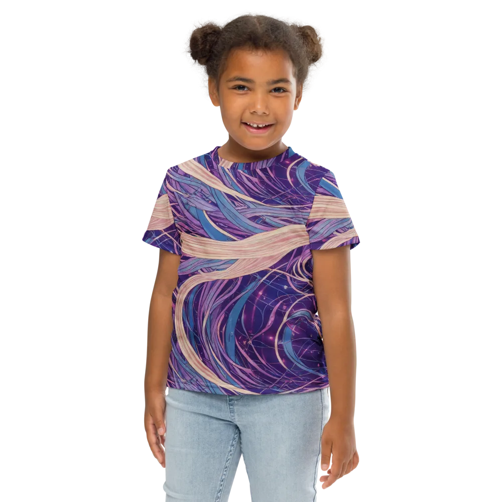Moonlit Filament on Kids Crew Neck T-Shirt — Front