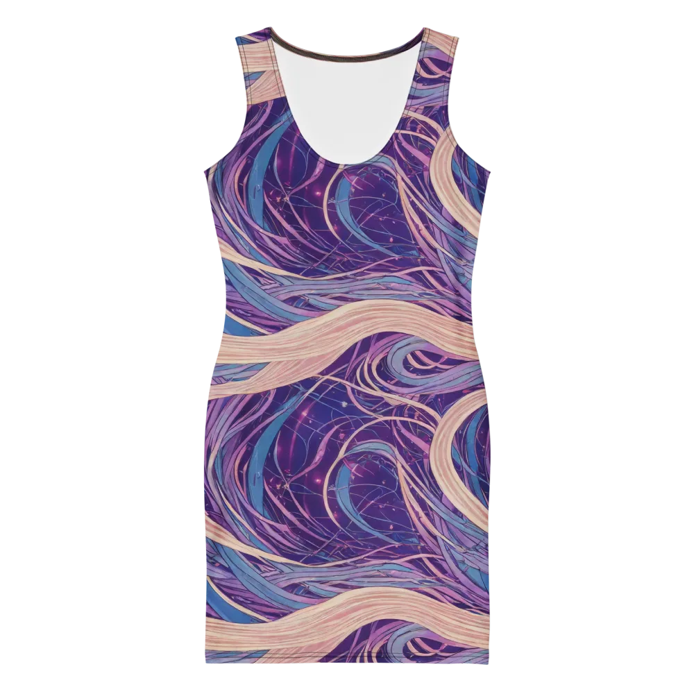 Moonlit Filament on Bodycon Dress — Front