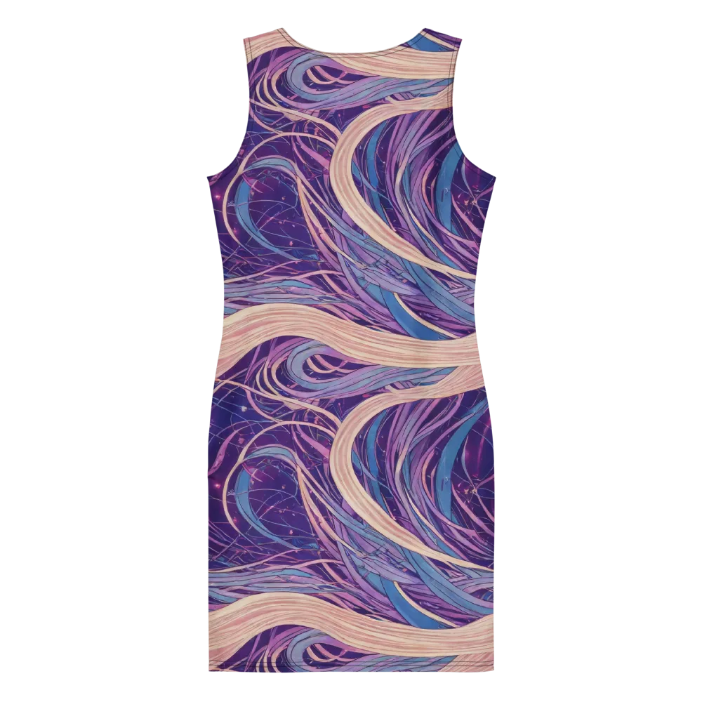 Moonlit Filament on Bodycon Dress — Back