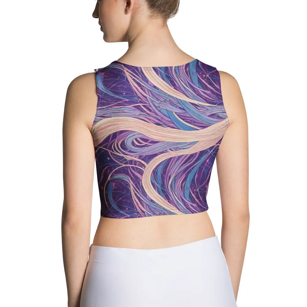 Moonlit Filament on Crop Top — Back