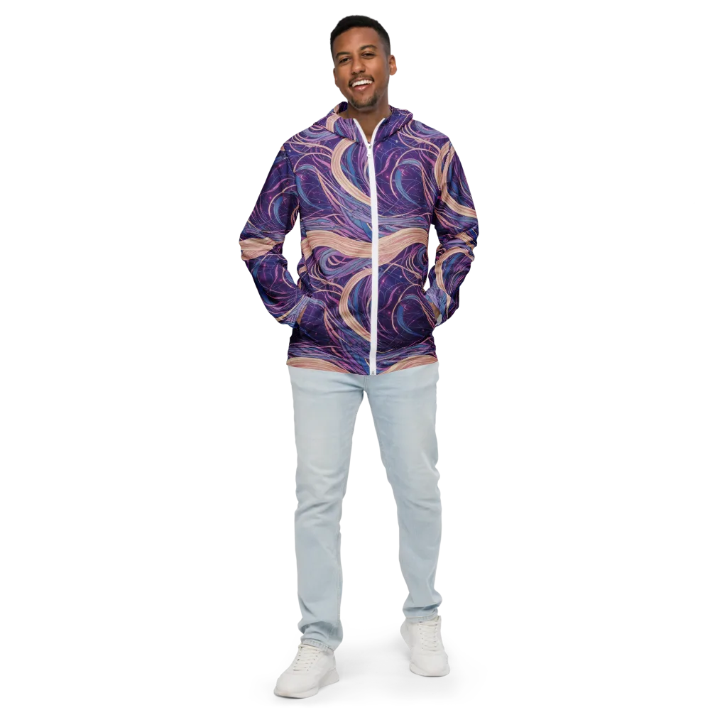 Moonlit Filament on Men's Windbreaker — Front