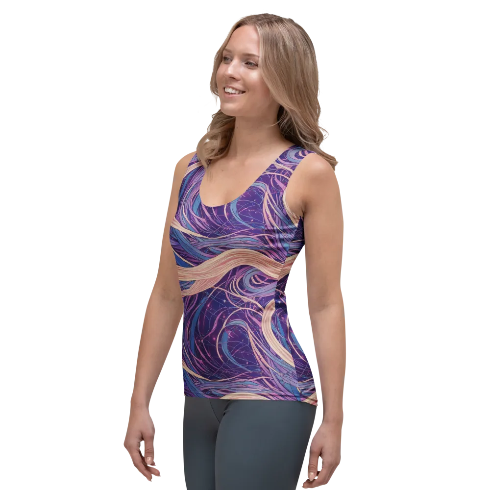 Moonlit Filament on Women's Tank Top — Left Front