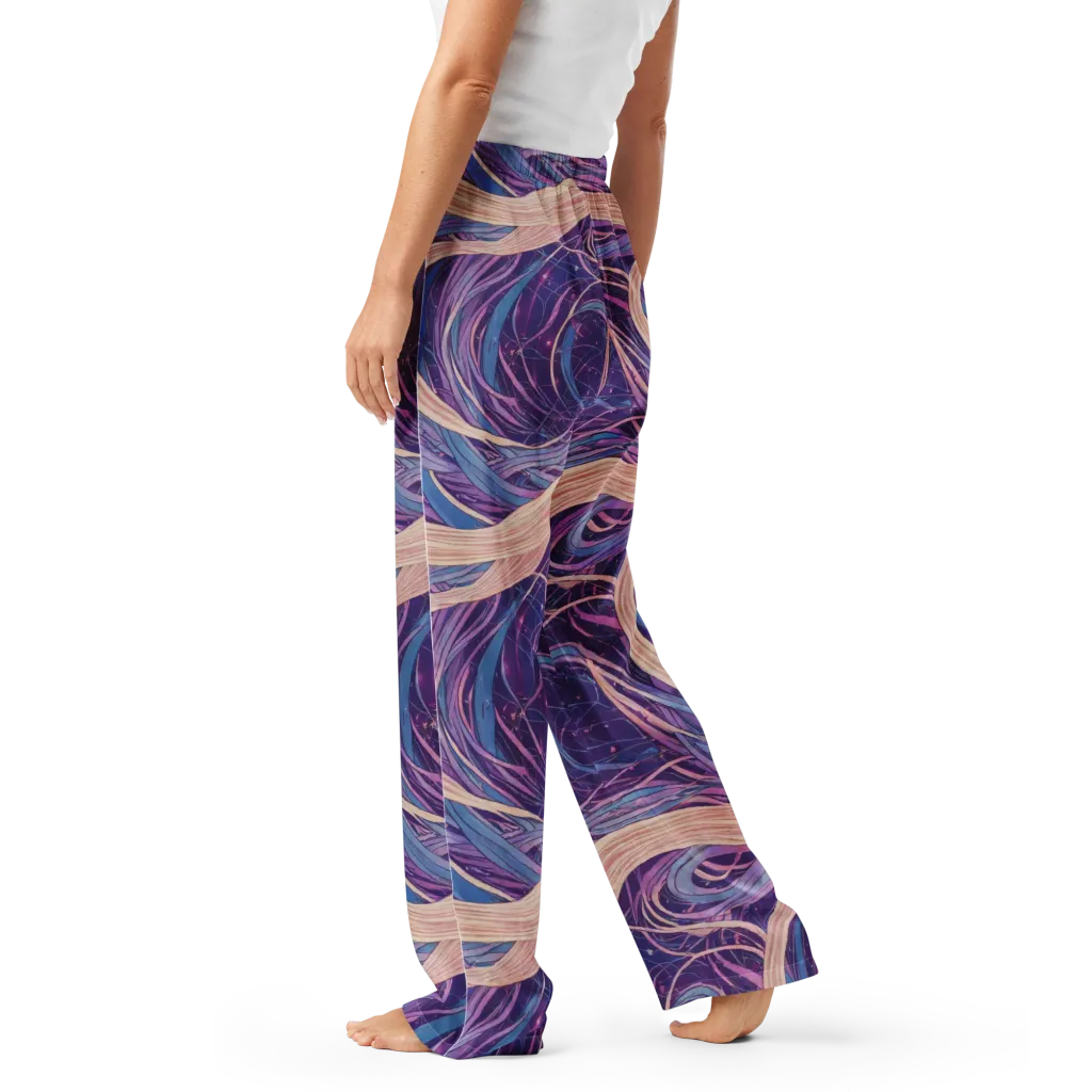 Moonlit Filament on Women's Pajama Pants — Left