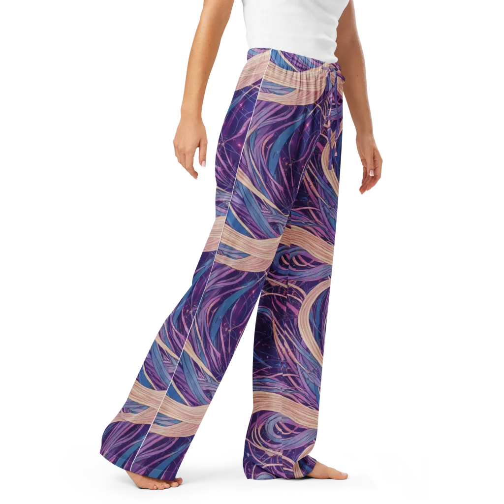 Moonlit Filament on Women's Pajama Pants — Right Front
