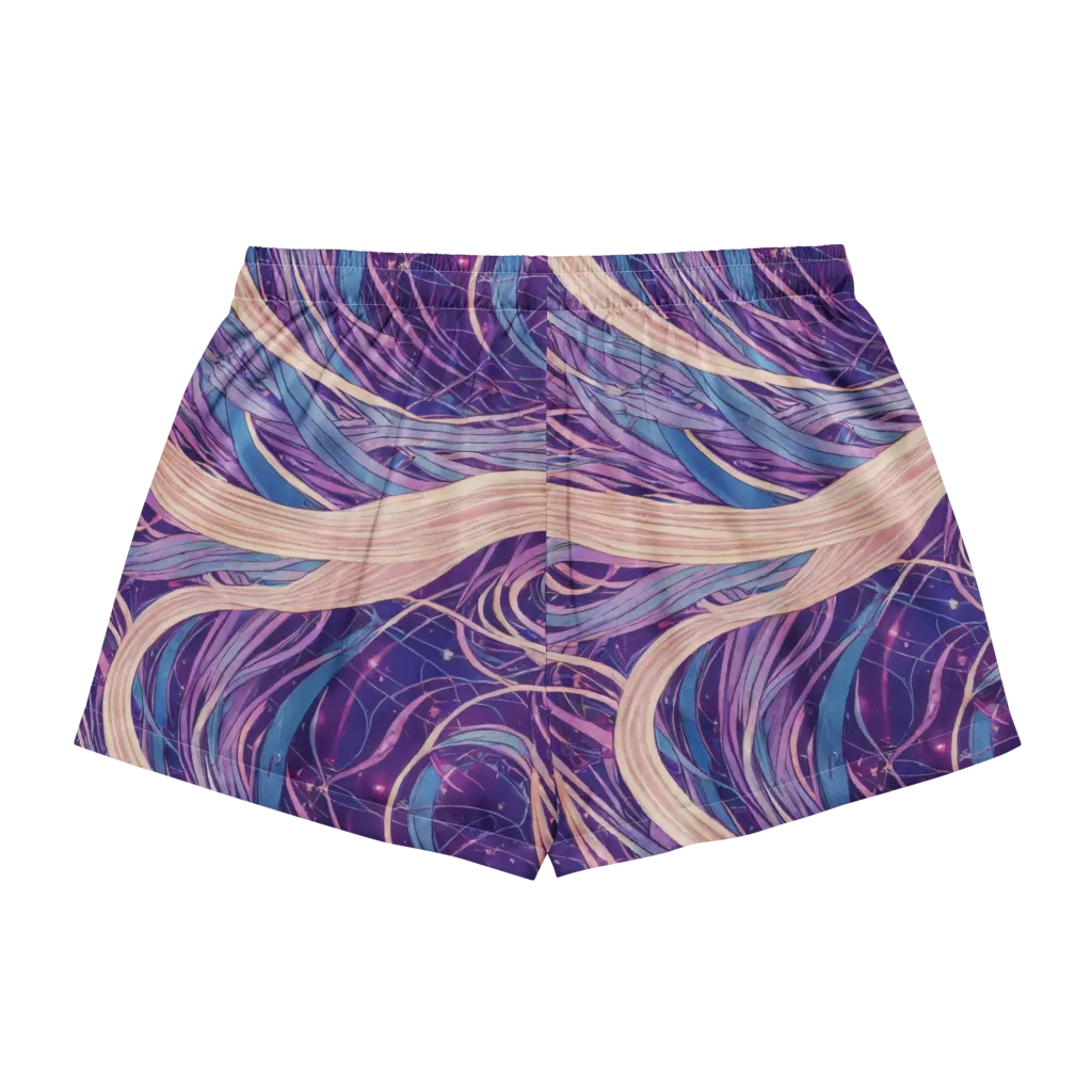 Moonlit Filament on Women's Pajama Shorts — Back