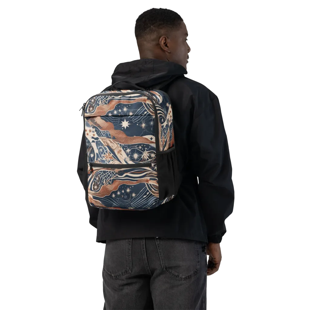 Midnight Meridian on Utility Backpack — Back