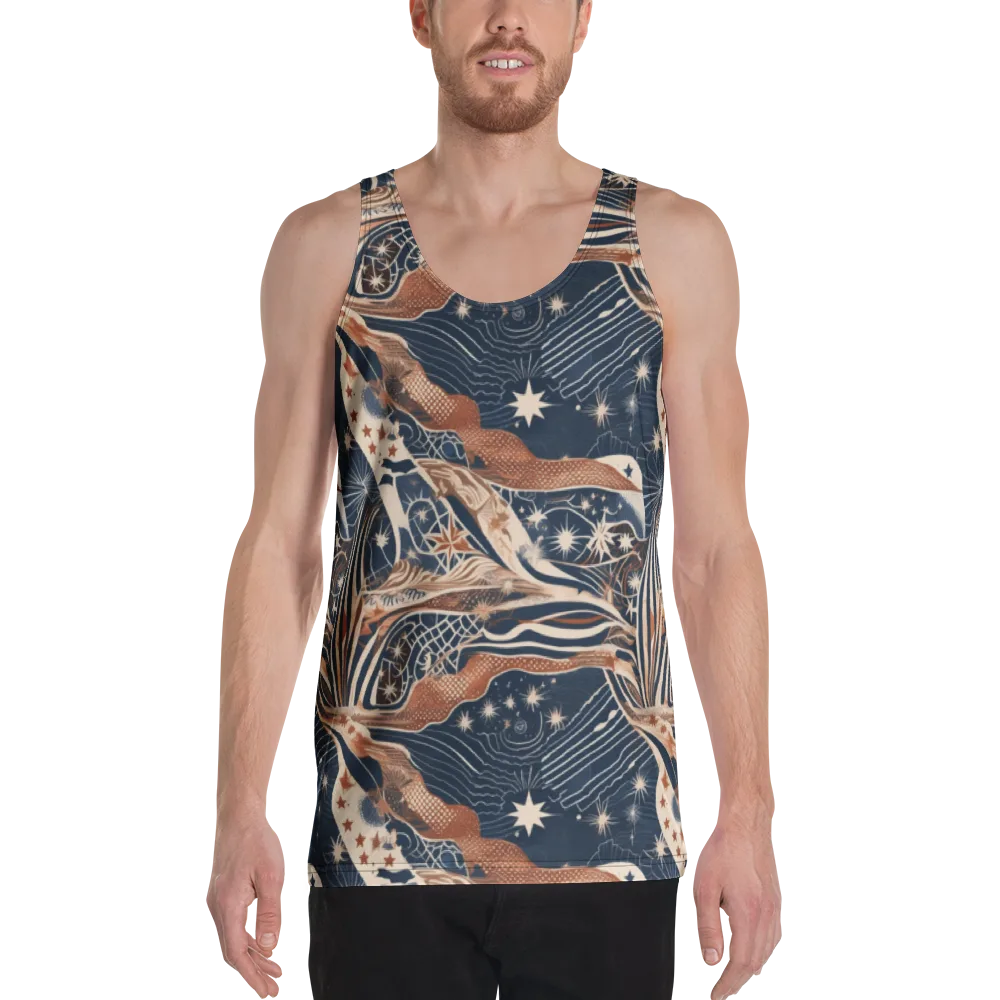 Midnight Meridian on Men's Tank Top — Front