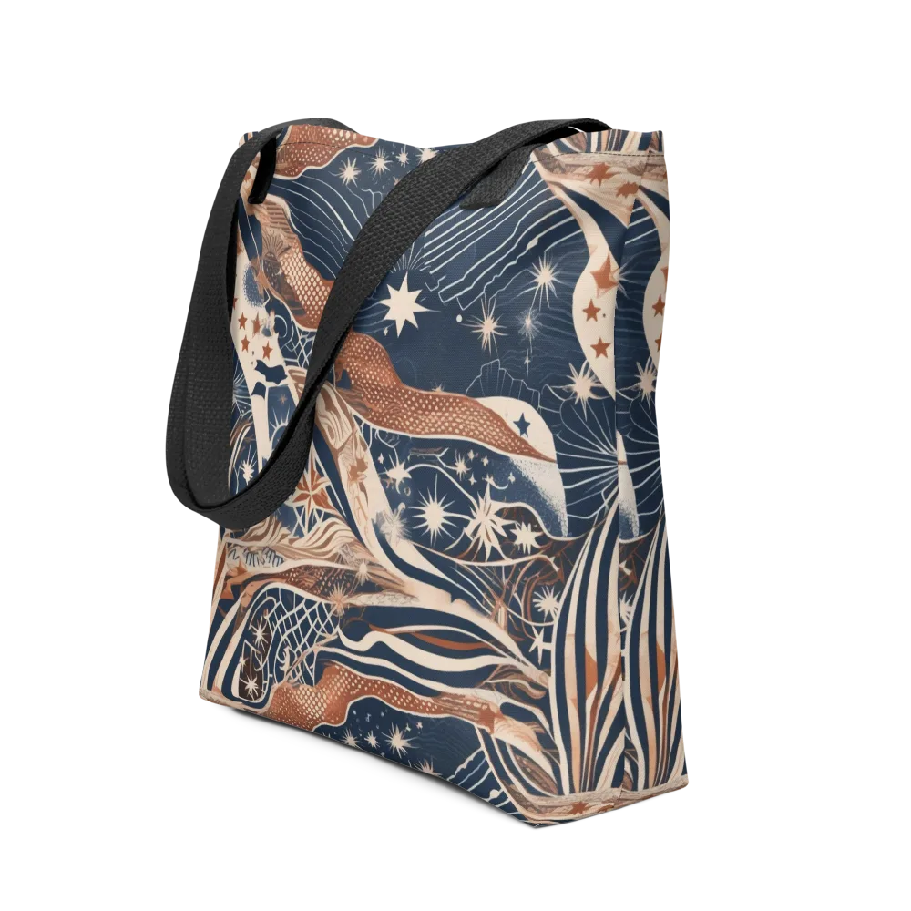 Midnight Meridian on Tote Bag — Front