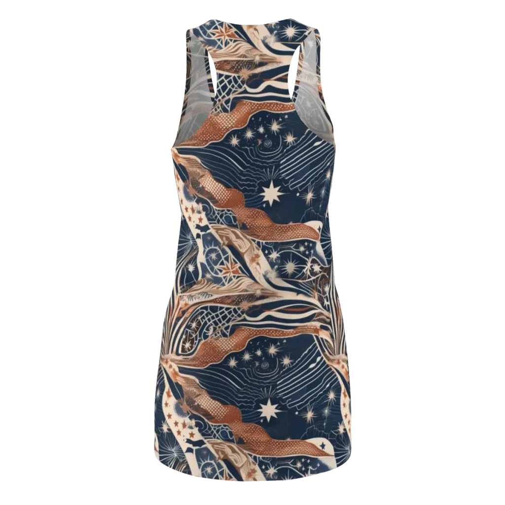 Midnight Meridian on Racerback Dress — Back