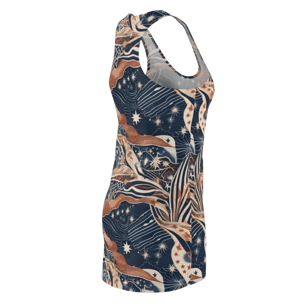 Midnight Meridian on Racerback Dress — Back Side