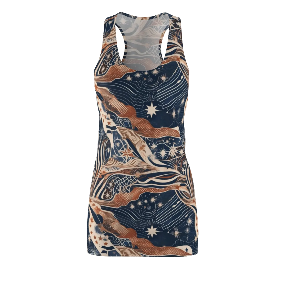 Midnight Meridian on Racerback Dress — Front
