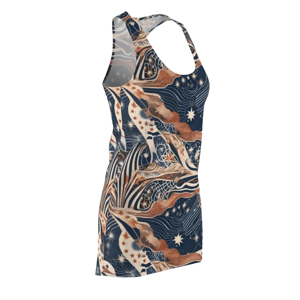 Midnight Meridian on Racerback Dress — Front Side